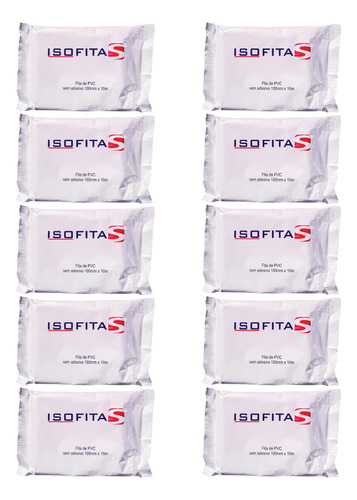 Kit 10x Fitas Pvc 100mm X 10m Refrigeração Ar Condicionado
