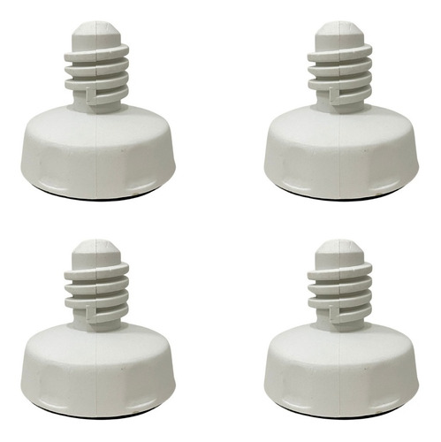 Pé Nivelador Lavadora Brastemp Bwm08a Kit 4 Unidades