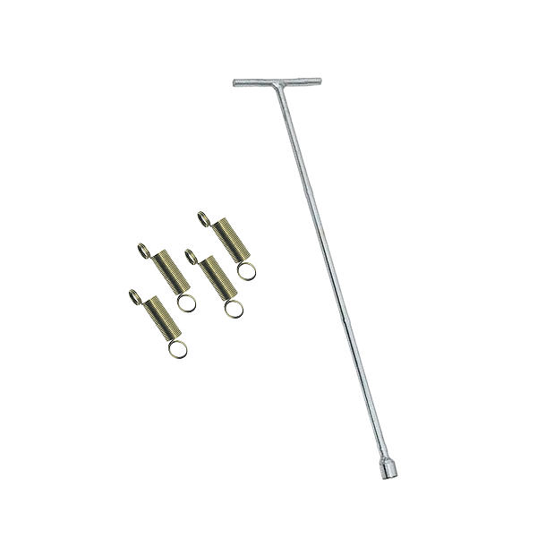 Kit Chave T 10mm Longa Agitador + Molas Electrolux Lm08 Lm06