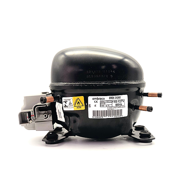Motor Compressor 1/2 HP EM2X3134U Embraco Gás R290 127V