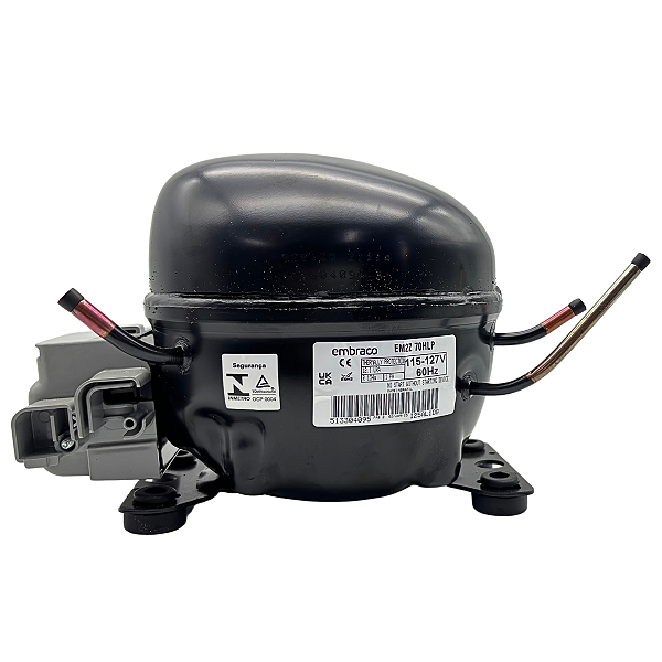 Motor Compressor 1/5 HP EM2Z70HLP Gás R134A W11526401 110V