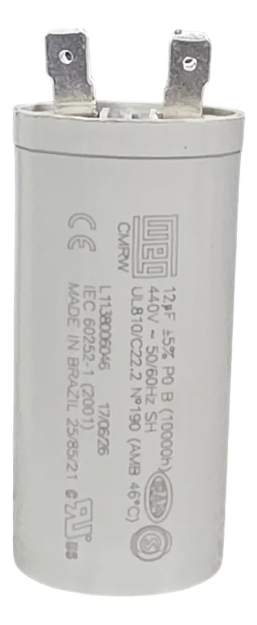 CAPACITOR DE FASE 12MF 440 VT WEG