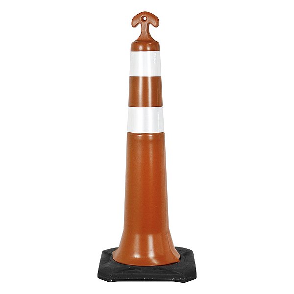 Cone Balizador T-TOP Semi Flexível Com Refletivo
