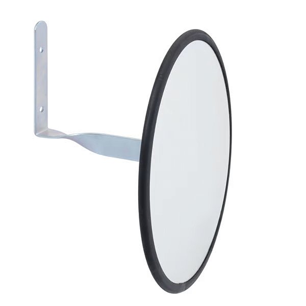 Espelho Segurança 50 cm com suporte e acabamento em borracha -Convexo