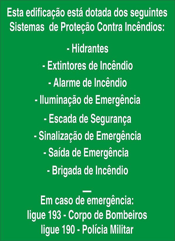 Placa M1 Fotoluminescente 30x40 cm – Equipamentos Contra Incêndio