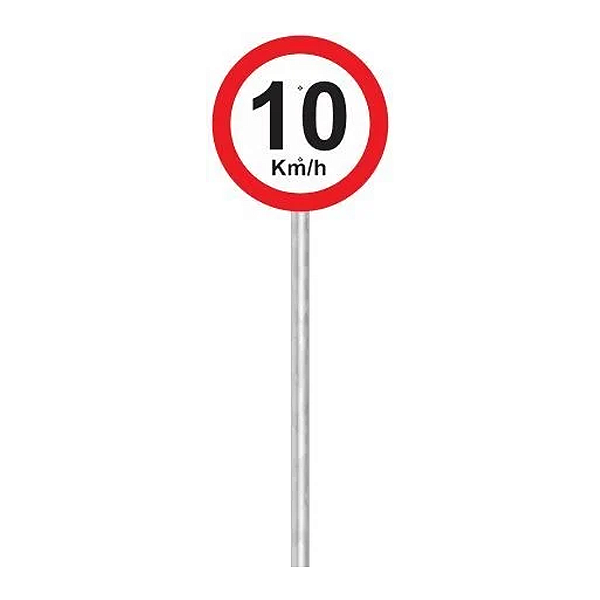 Poste para Sinalização Viária Galvanizado – Suporte para Placas de Trânsito