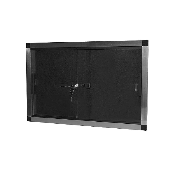 Quadro de Avisos 100x80 cm em Alumínio | Vidro e Imãs | Ideal para Empresas e Escolas