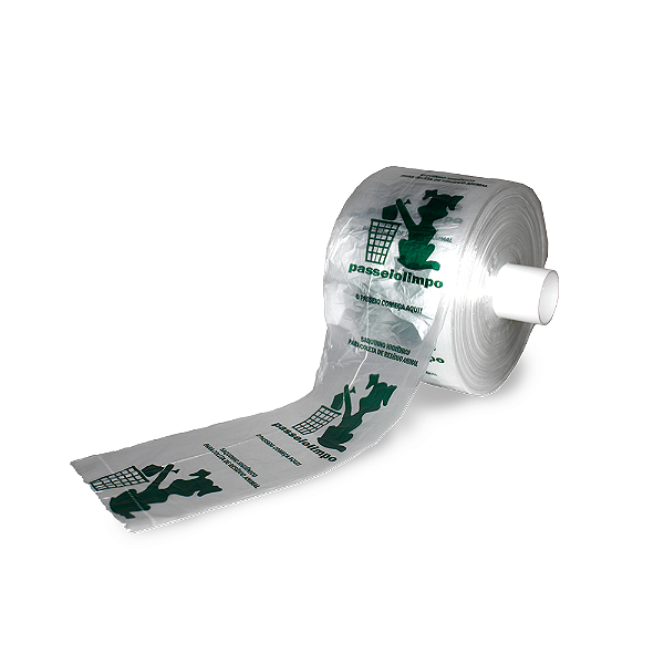 Kit 10 Bobinas Refil Saquinho Higiênico Cata Caca – 500 Sacos Cada