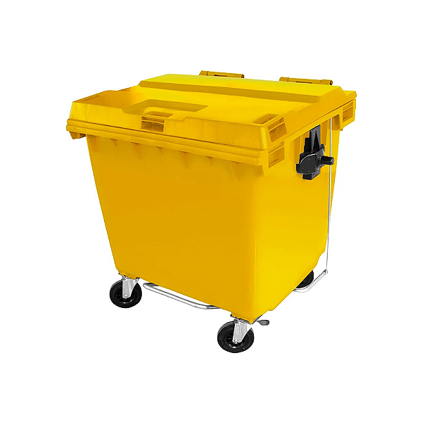 Contêiner de Lixo 660L Com Rodas e Pedal