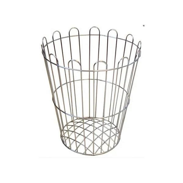 Cesto Aramado Redondo Lixeira Galvanizada