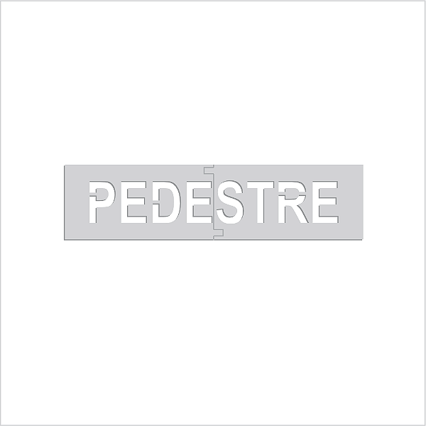 Gabarito de Pintura para Demarcação - Pedestre