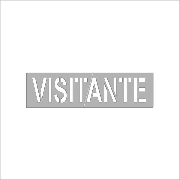 Gabarito de Pintura Para Demarcação - Visitante
