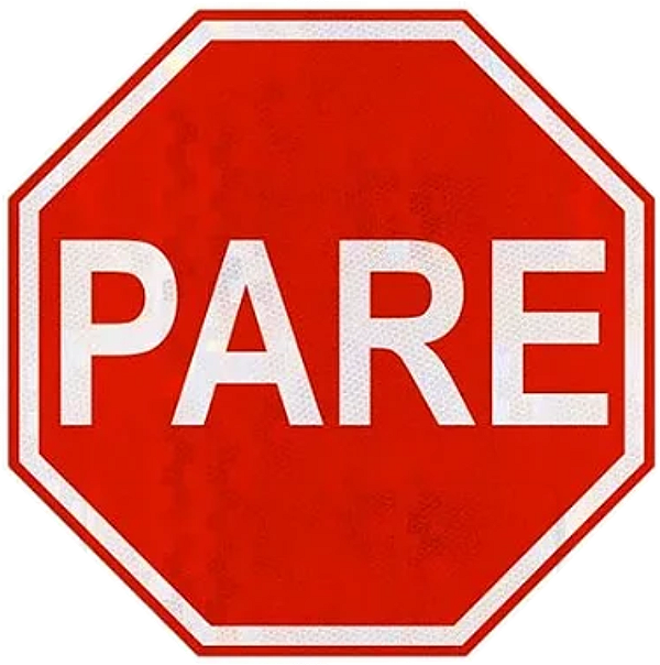 Placa de Pare Refletiva