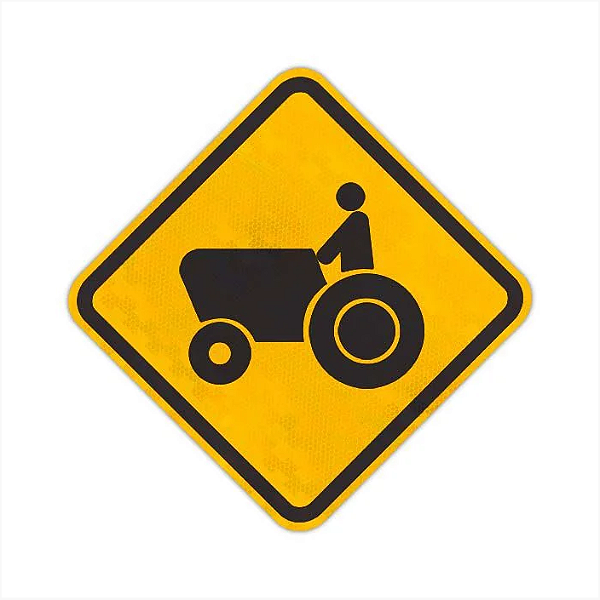 Placa Trânsito de Tratores e Máquinas Agrícolas A-31