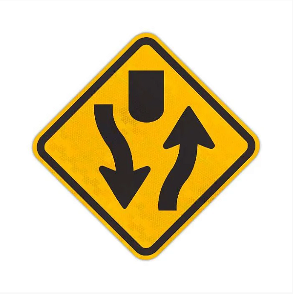 Placa Pista Dividida A-42 A/B/C