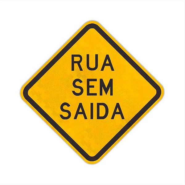 Placa Rua Sem Saída A-45