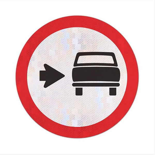 Placa Conserve-se à Direita R-23