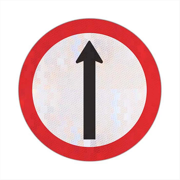 Placa Siga em Frente R-26