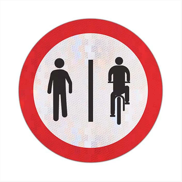 Placa de Sinalização para Vias Compartilhadas – R-36a e R-36b
