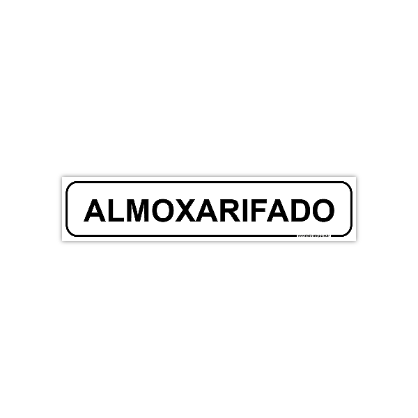 Placa Almoxarifado – 30x6,5 cm