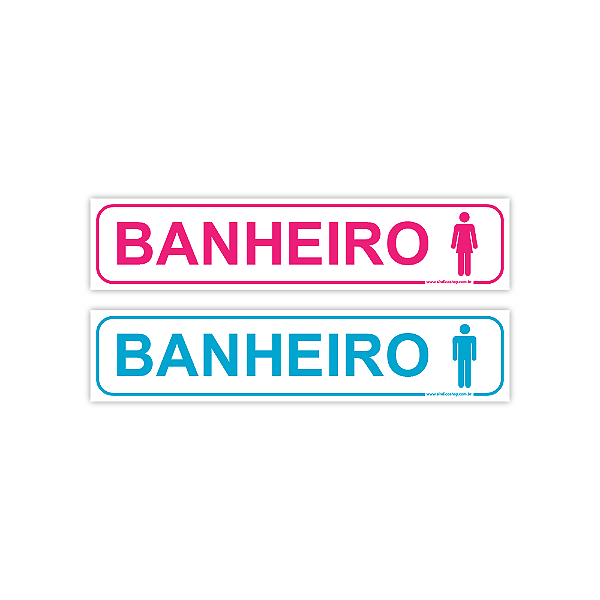 Placa de Banheiro – 30x6,5 cm