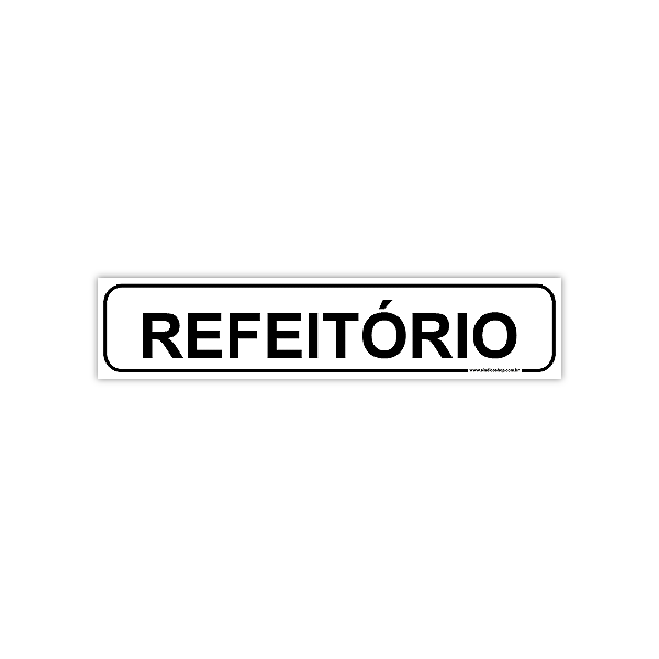 Placa Refeitório – 30x6,5 cm