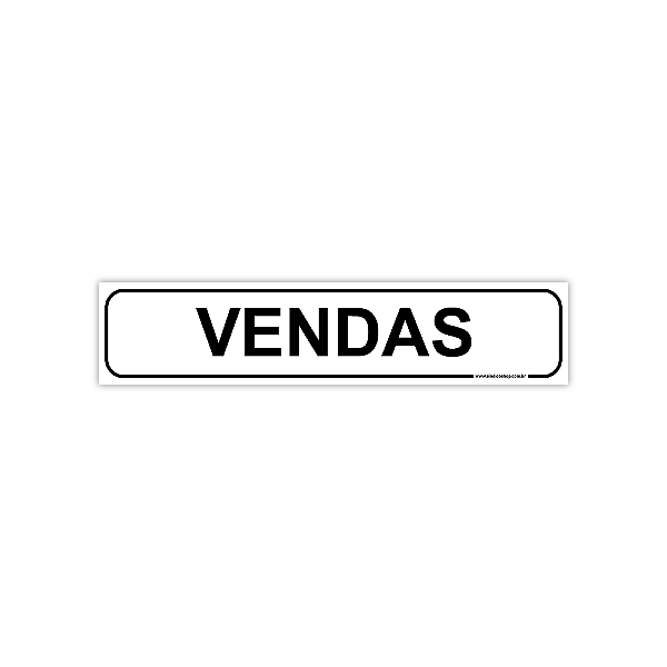 Placa Vendas – 30x6,5 cm