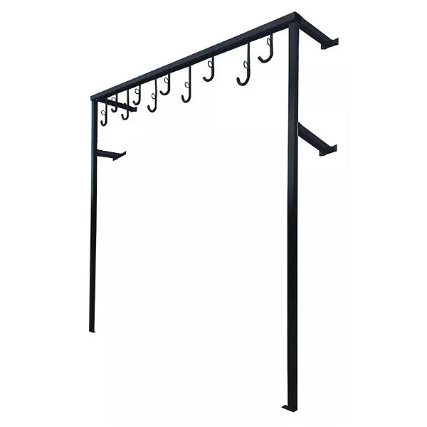 Suporte Organizador para Bicicletas Modelo Trave - Preto