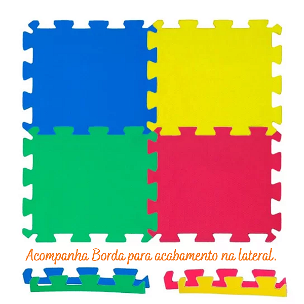 Tatame EVA 10mm – 50x50 cm com Encaixe Universal