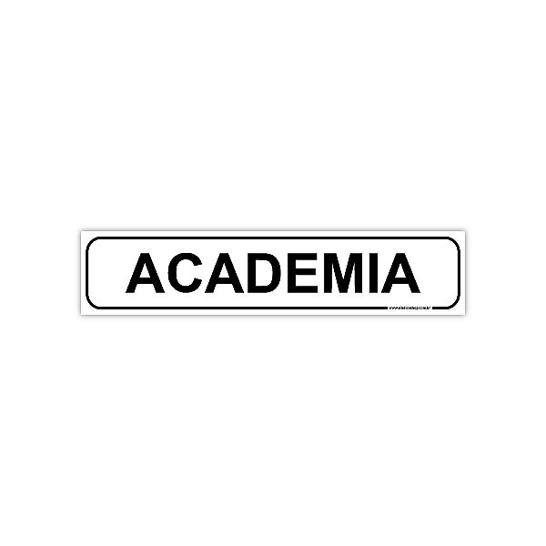 Placa Academia – 30x6,5 cm