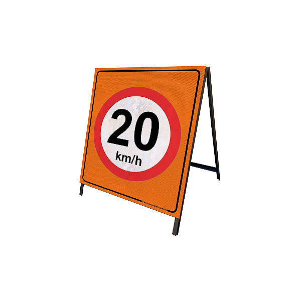 Cavalete de Sinalização - Velocidade Máxima – 10, 20, 40, 60 Km/h