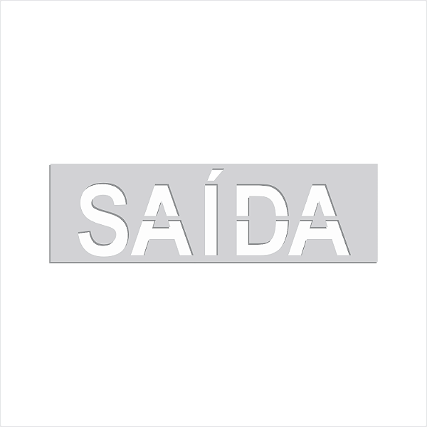 Gabarito de Pintura para Demarcação – SAÍDA
