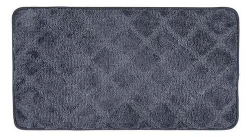 02 unidades - Tapete Microfibra Soft Clean 70X45CM - Grafite
