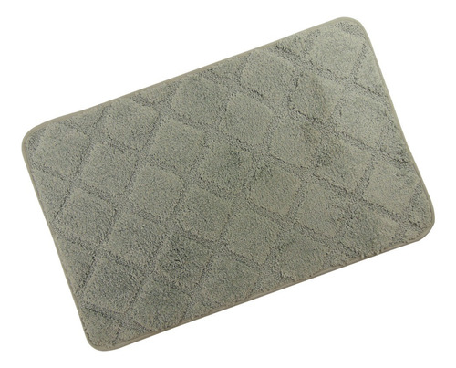 02 unidades - Tapete Microfibra Soft Clean 70X45CM - Cinza
