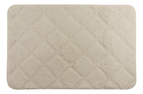02 unidades - Tapete Microfibra Soft Clean 70X45CM - Marfim
