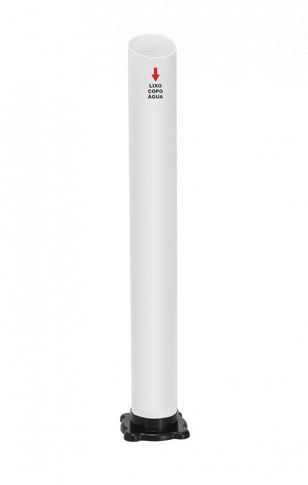 Lixeira Com 1 Tubo Para Copos De Água