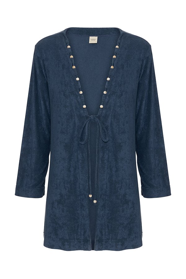 Blusa Comporta Azul Marinho Terry