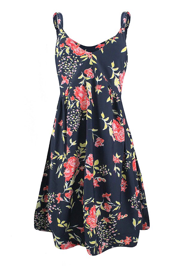 Vestido Bahamas Navy Bloom