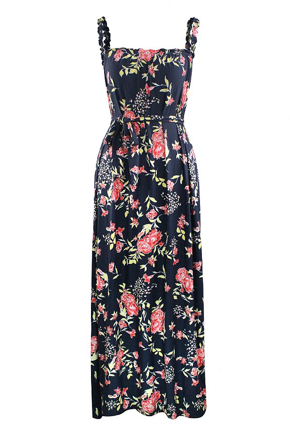Vestido Ocean Navy Bloom