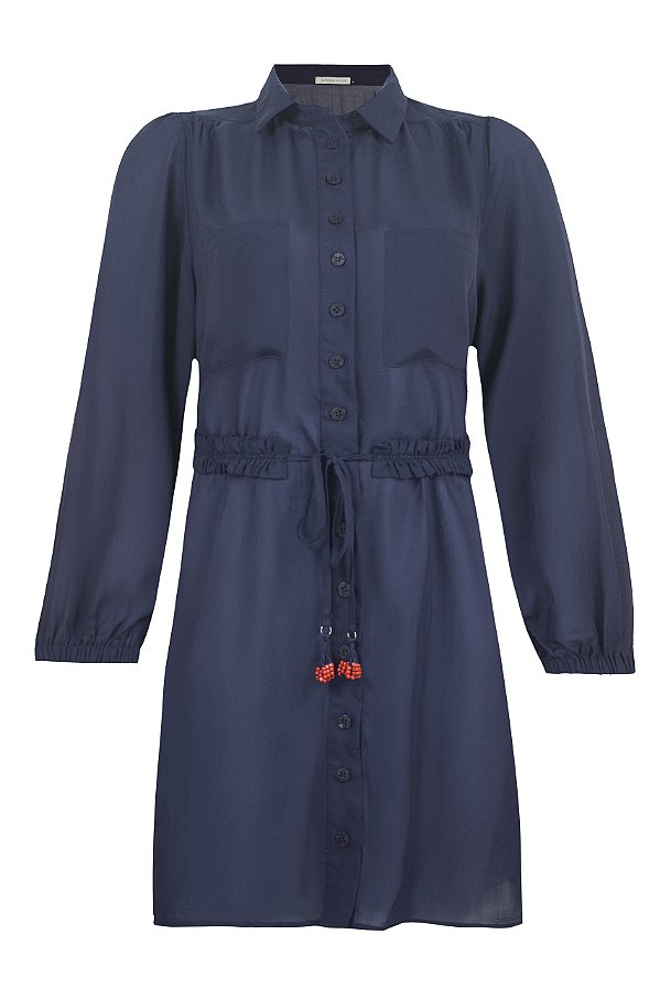 Vestido Moonlight Azul Marinho Voil