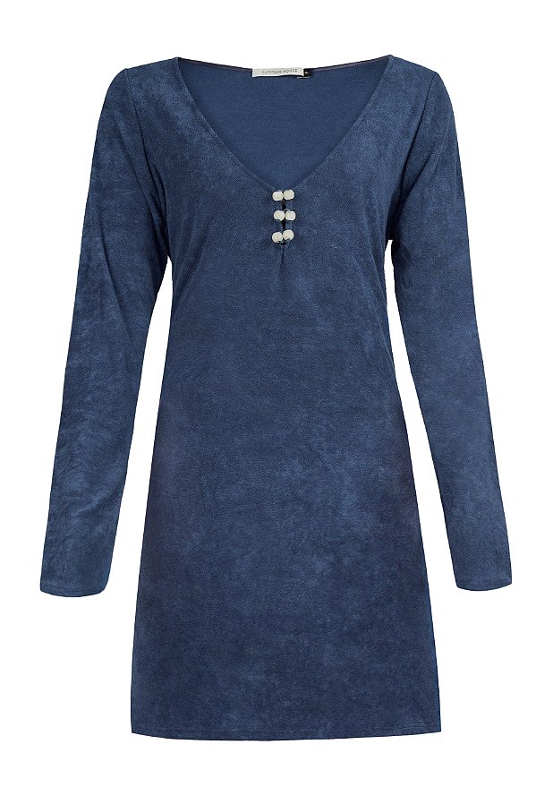 Blusa Gaia Azul Marinho Terry