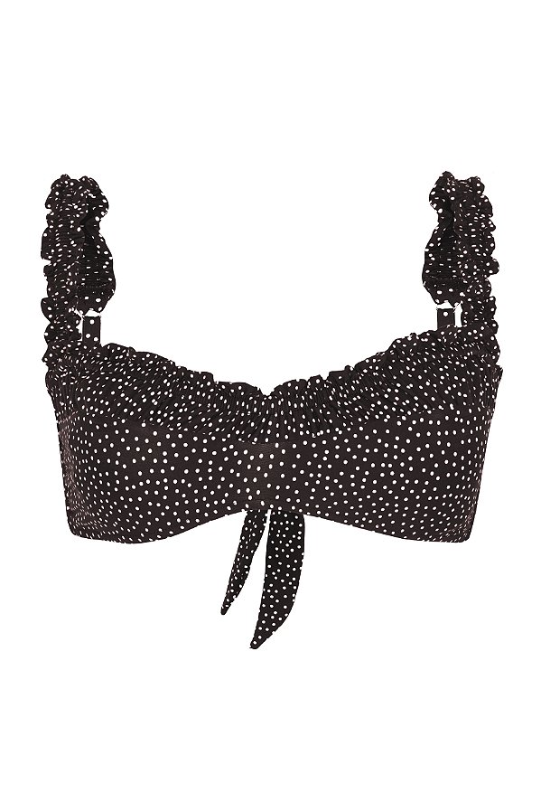 Top Bateau Frou-Frou Pois Cacau