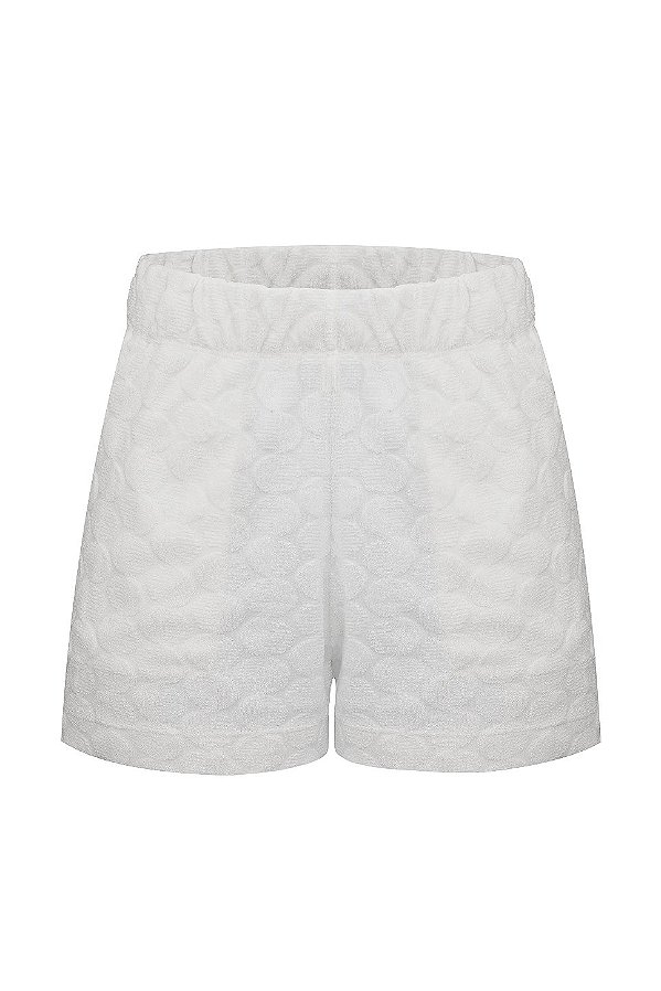 Shorts Oasis Pois Off White Terry