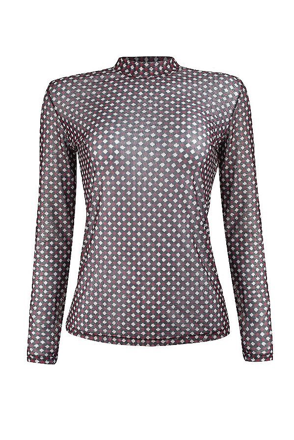 Blusa Califórnia Vichy Azul Marinho