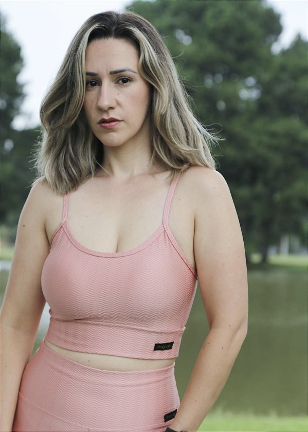 Top Cropped Rose Gold - Zig Zag