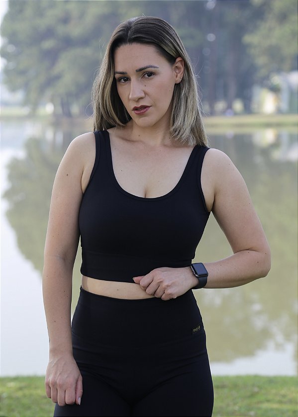 Top Regata Preto - Power