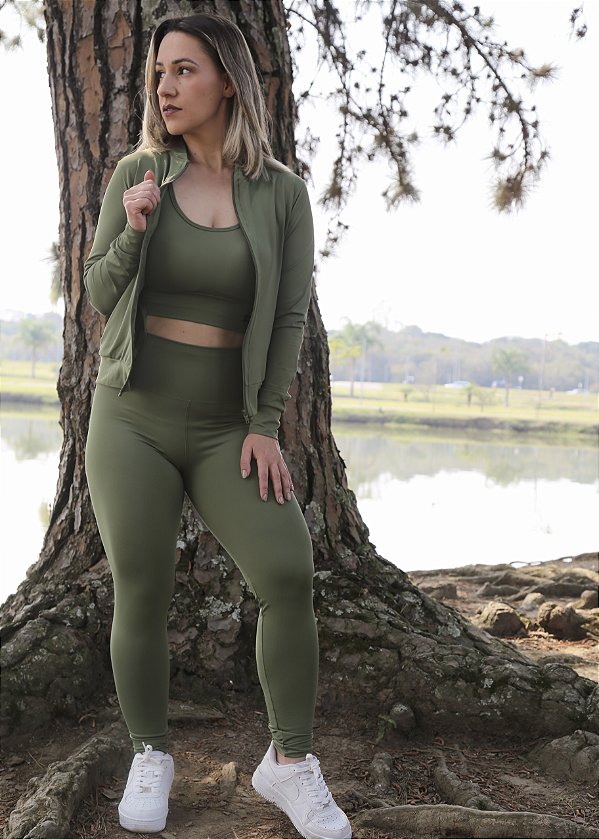 Legging Verde Oliva - Poliamida