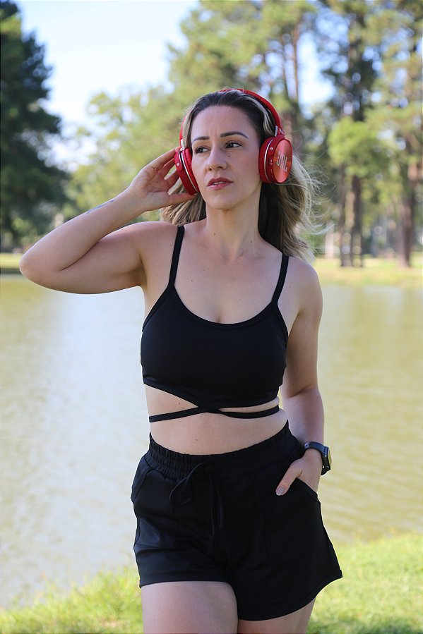 Conjunto Mel - Preto