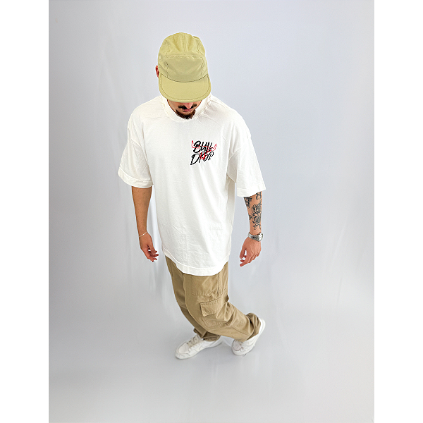 Camiseta Oversized Bulldrop Off-White