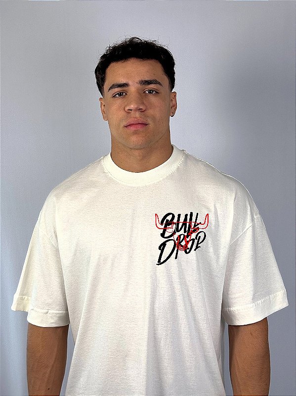 Camiseta Oversized Bulldrop Off-White